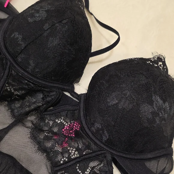La SENZA Black Lace Baby Doll XS - Picture 10 of 10